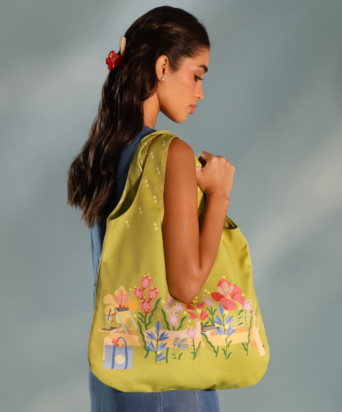 Pilates Bloom Tote Bag - Cotton