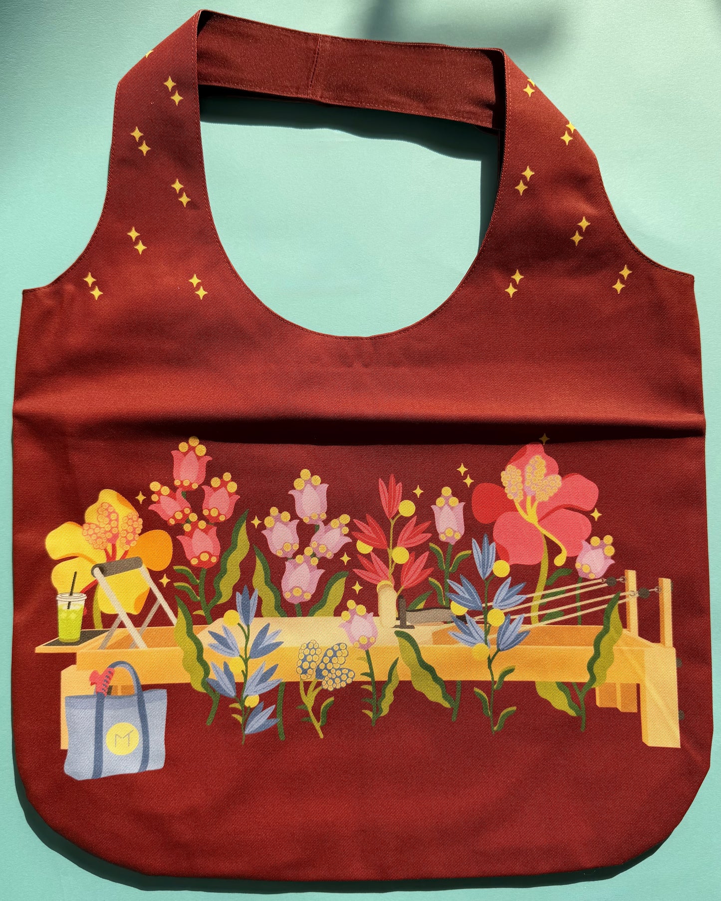 Pilates Bloom tote bag - Cotton