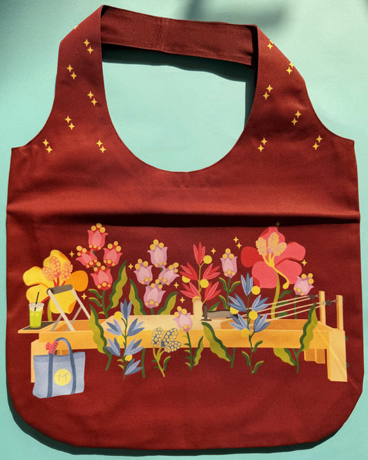 Pilates Bloom tote bag - Cotton